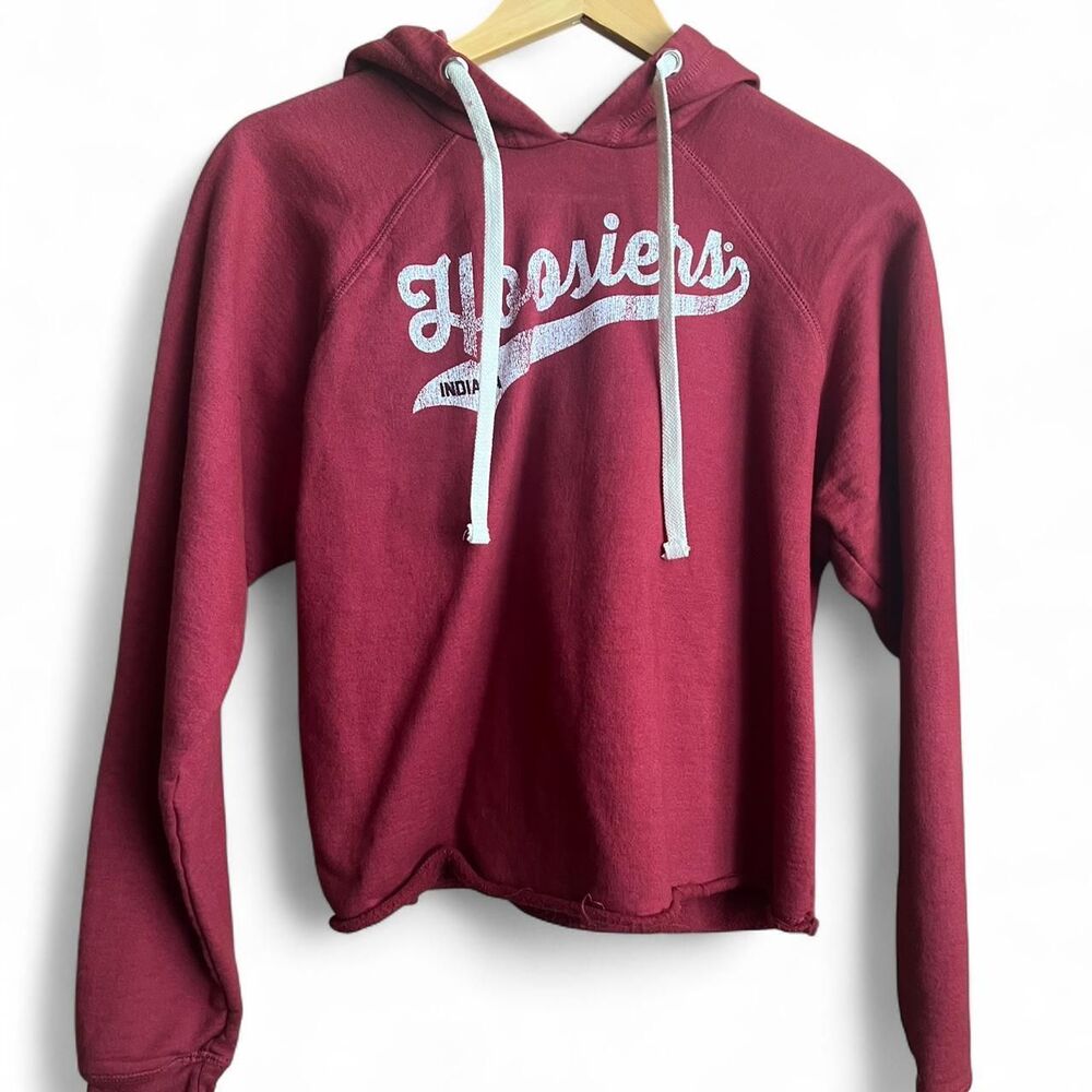 NWT Retrobrand Women's Indiana University Hoosiers Burgundy and Red Hoodie. M.